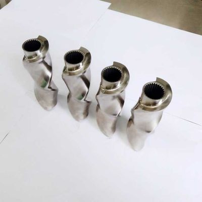 70 tre blocchetti d'impastamento di Flighted, elementi gemellati dell'estrusore a vite comprimono la dimensione