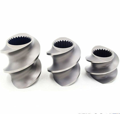 Elemento mescolantesi gemellato della vite dell'estrusore a vite della plastica che sabbia trattamento di superficie