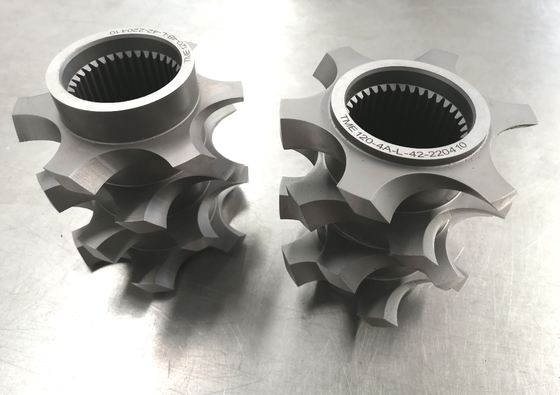 Modello 223 41CrAlMo7 38CrMoAl Twin Screw Counter Rotating Extruder per petrolio e prestazioni