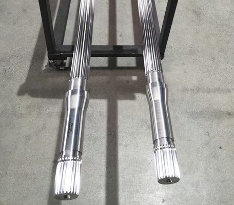 Alta asse a spirale della scanalatura del diametro 120mm di MachineComponents dell'estrusore a vite del gemello di coppia di torsione