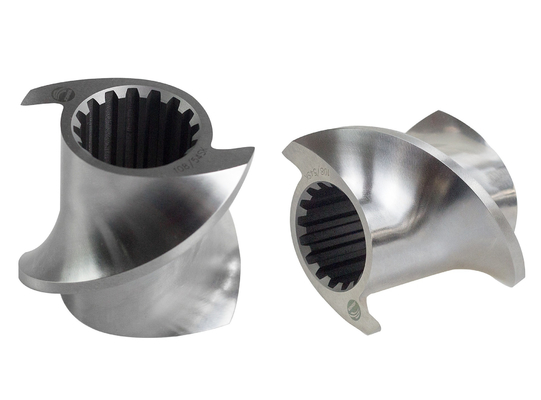 Alimenti per animali domestici gonfiati ZE77 Covey Screw Elements HRC58 - 62 Durezza per pelletizzatore