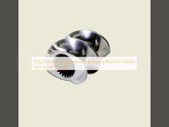 Elementi della vite dell'espulsore ZE52 che impastano blocco per l'estrusore a vite gemellato parallelo